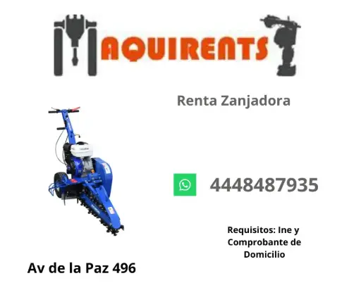 Zanjadora 14hp Gasolina